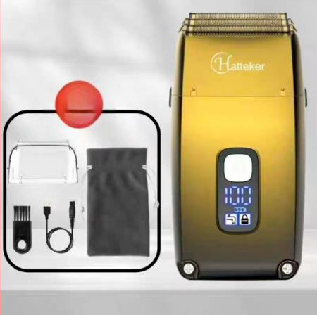 Elektrinis skutimosi įrenginys plikai galvai, trilapė tinklinė skustuvas, įmontuota baterija 2000–4000 mAh, šepetinis variklis, atsparus vandeniui