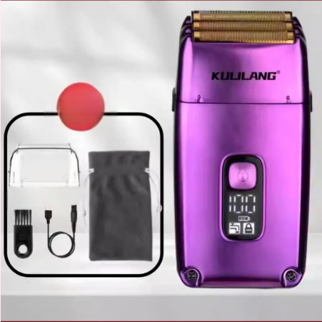 Elektrinis skutimosi įrenginys plikai galvai, trilapė tinklinė skustuvas, įmontuota baterija 2000–4000 mAh, šepetinis variklis, atsparus vandeniui