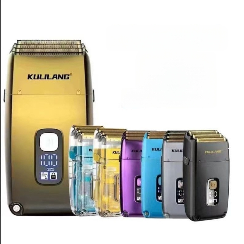 Elektrinis skutimosi įrenginys plikai galvai, trilapė tinklinė skustuvas, įmontuota baterija 2000–4000 mAh, šepetinis variklis, atsparus vandeniui