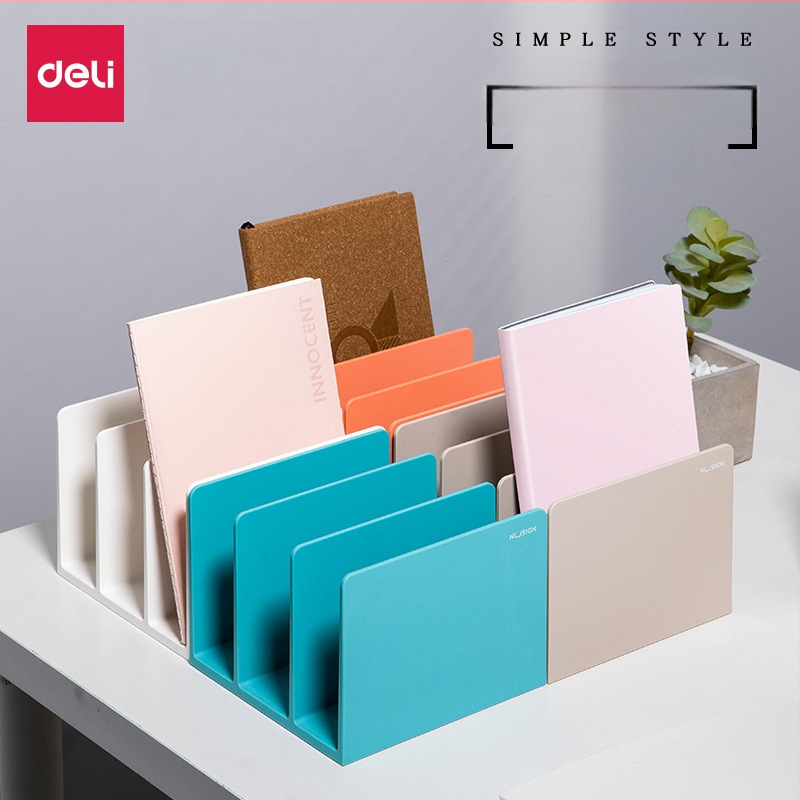 NS006 Plastist raamatukandja klipiga, Skandinaavia minimalistliku stiiliga lauaorganisaator