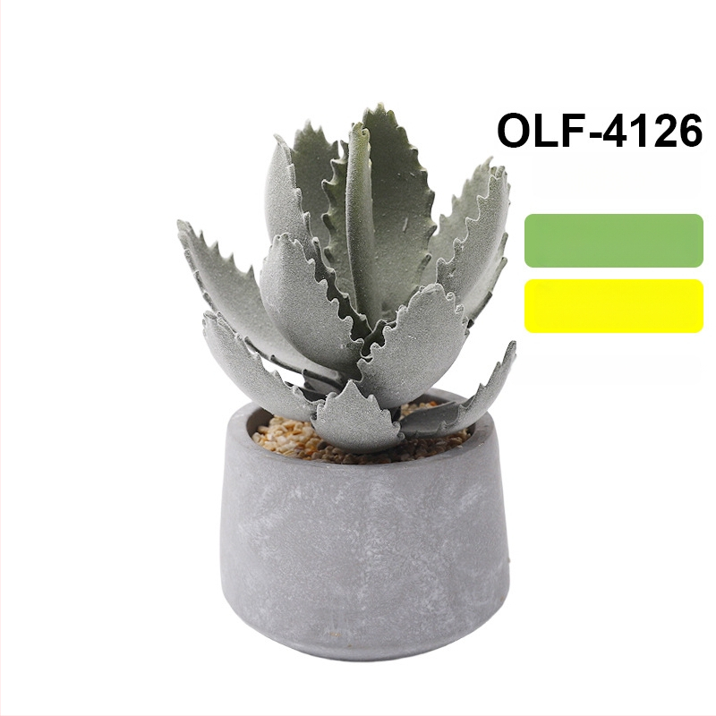 Retro dirbtinis kaktusas bonsai betono vazonėlyje biurui • Prekės ženklas Olif • Medžiaga PU • Amatas: Kita • Tipas: Kaktusas