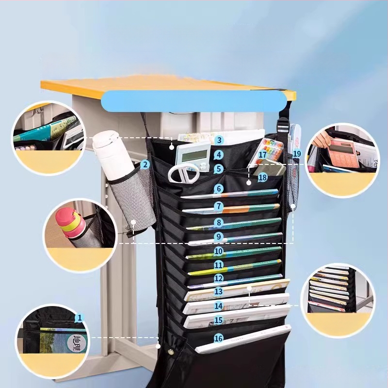 Deli lauale riputatav raamatukott, kangasmaterjal, suur maht, mudel 72364, 0,62 kg