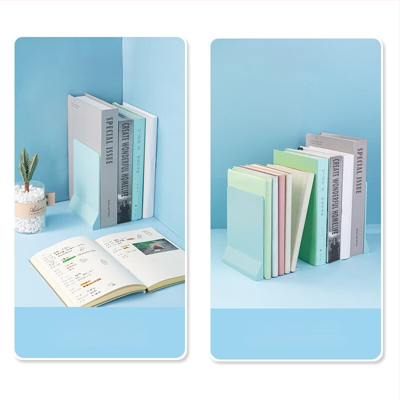 Deli Metalinis Knygų Laikiklis su Stalčiu, Biuro Saugojimui, Kūrybingas ir Paprastas Dizainas (Prekės ženklas: Deli; Medžiaga: Metalas; Nereikia Elektrinės Įrangos; Skirta Biurui)