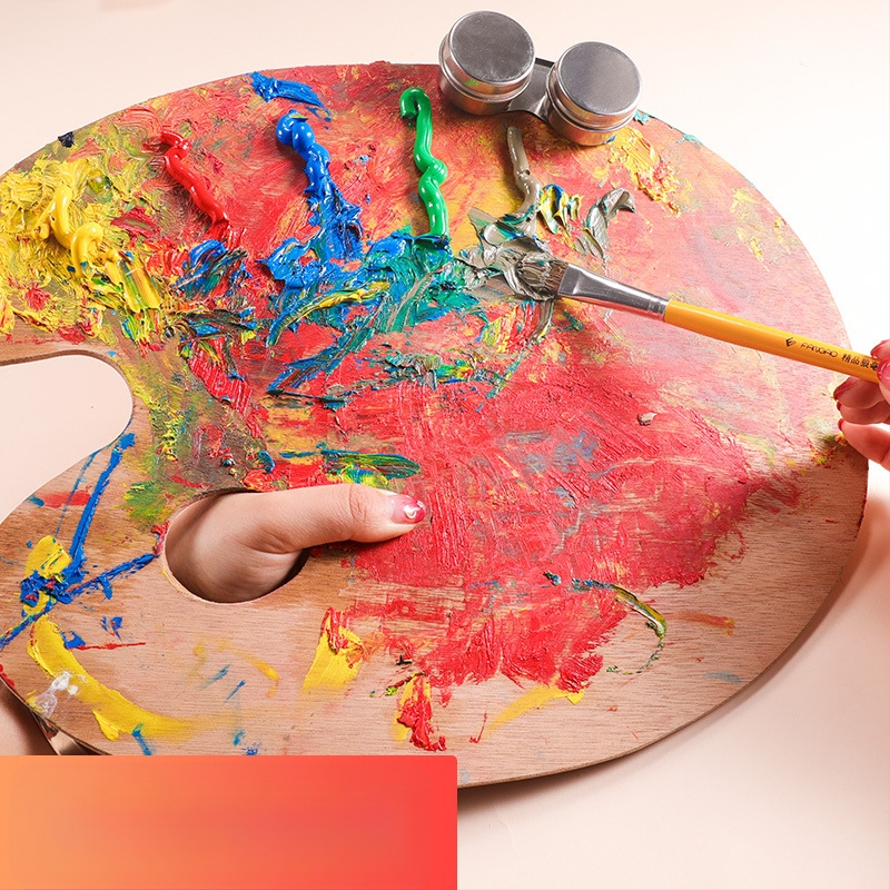 Nerezová oceľová nádoba na miešanie olejových farieb – kruhový tvar, značky Surada