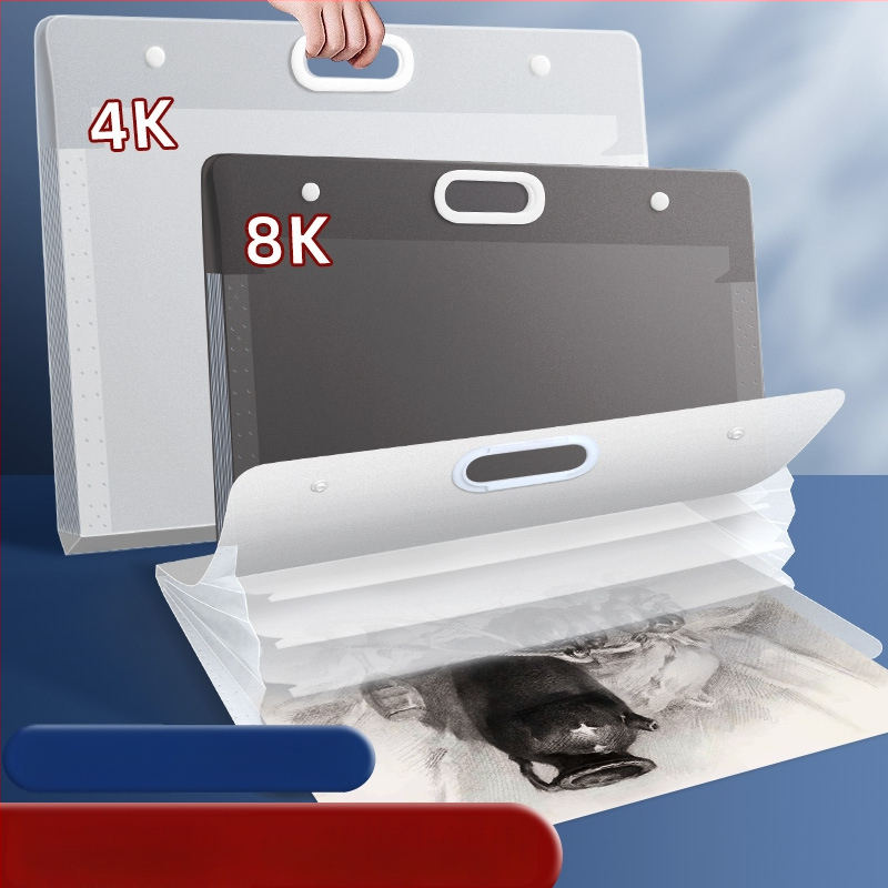 Piešinių laikymo krepšys – plastikas, Dehong, 3 sluoksniai, 4 skyreliai