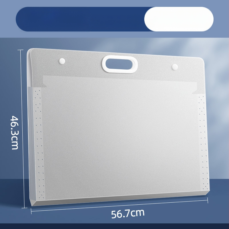 Piešinių laikymo krepšys – plastikas, Dehong, 3 sluoksniai, 4 skyreliai