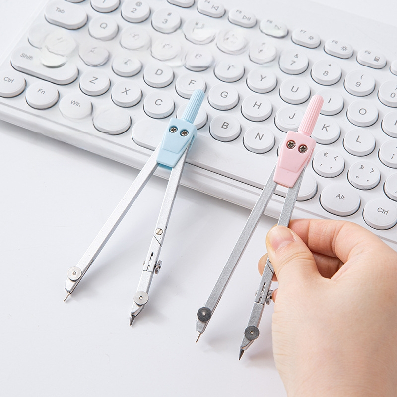 Mokiniams skirtas piešimo kompasų rinkinys, metalinis devynių dalių rinkinys, Duckbill rašiklis dizainui ir egzaminams