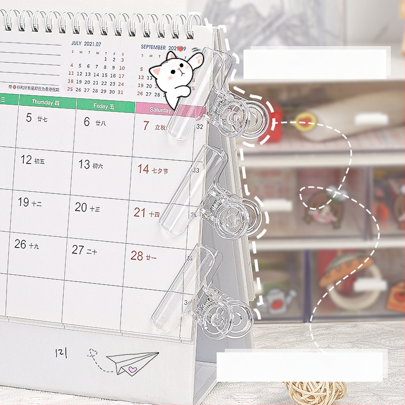 Li cao LC5242A Skaidrus akrilinis klipsas planuotojui ir bilietams