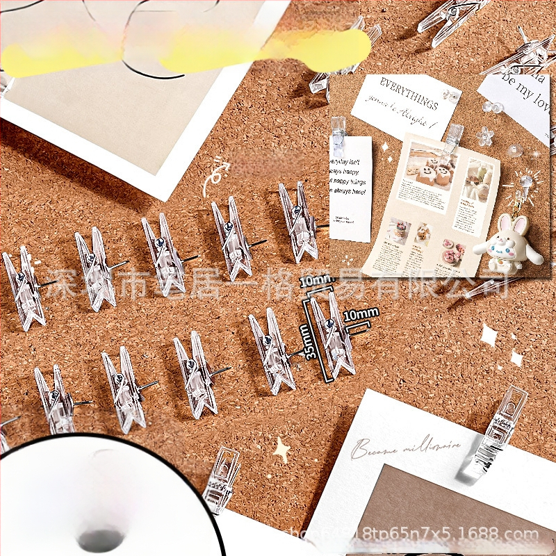 Li cao LC5242A Skaidrus akrilinis klipsas planuotojui ir bilietams