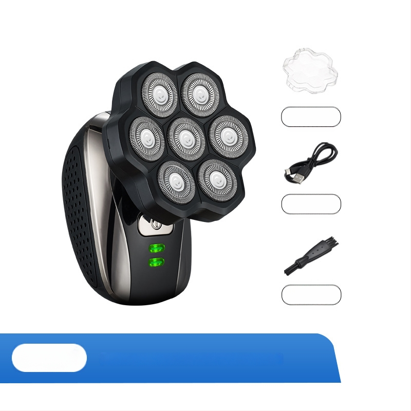 Elektriskais skuveklis plikām galvām ar plūstošu riņķveida galvu, pilnīgi mazgājamā visa ķermeņa, modelis 310, iebūvētā baterija 500–800 mAh, darbības laiks 60+ min