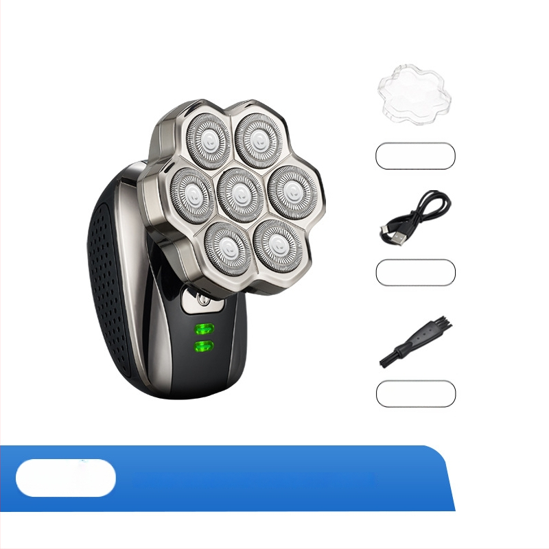 Elektriskais skuveklis plikām galvām ar plūstošu riņķveida galvu, pilnīgi mazgājamā visa ķermeņa, modelis 310, iebūvētā baterija 500–800 mAh, darbības laiks 60+ min