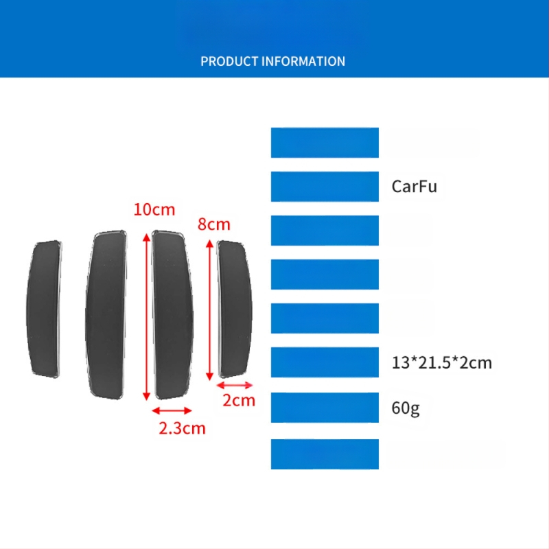 Silikoonist auto ukse serva kaitselint, paksenenud ja kulumiskindel, mudel AC-715A, universaalne sobivus, kaubamärk carfu