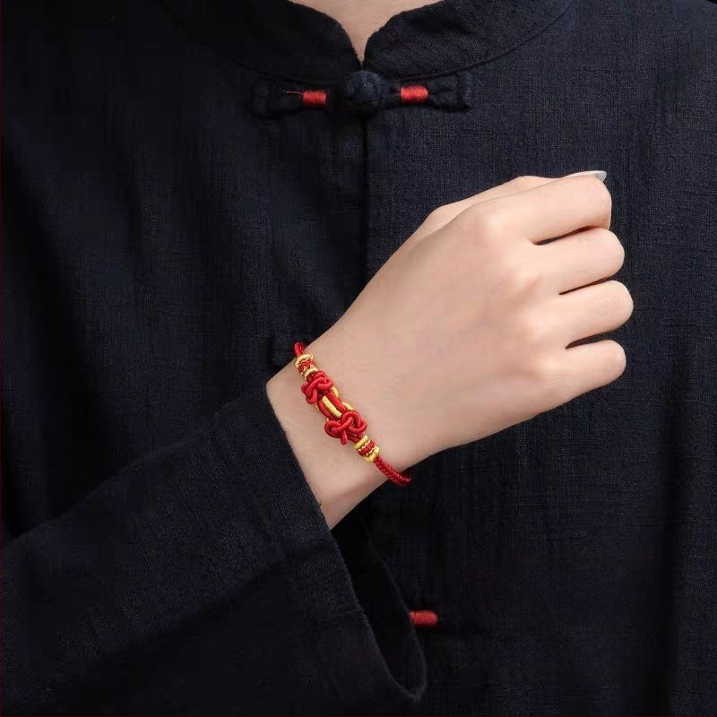 Käsitsi kootud köis käevõru, etnilise stiiliga, unisex, suve 2025 väljaanne