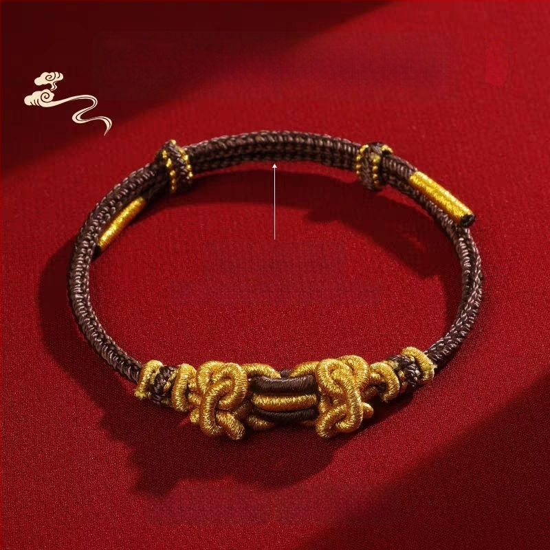 Käsitsi kootud köis käevõru, etnilise stiiliga, unisex, suve 2025 väljaanne