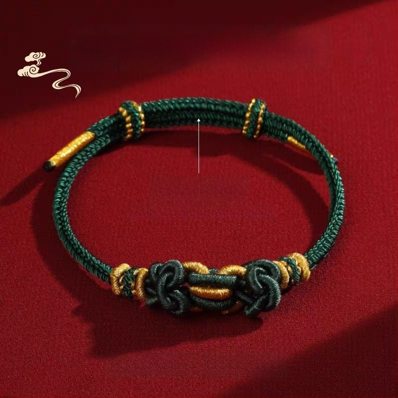 Käsitsi kootud köis käevõru, etnilise stiiliga, unisex, suve 2025 väljaanne