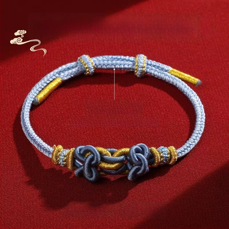 Käsitsi kootud köis käevõru, etnilise stiiliga, unisex, suve 2025 väljaanne