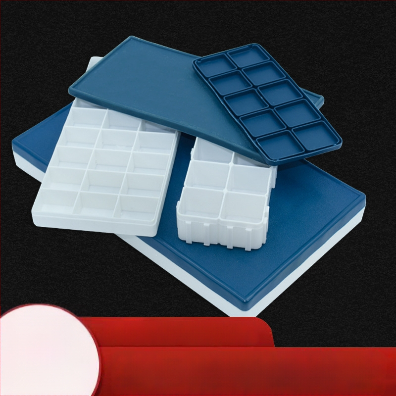 Box na farby pre študentov (Soft-Cover séria) — plastový, obdĺžnikový, 10/12/24/36 priehradiek, Xupeng