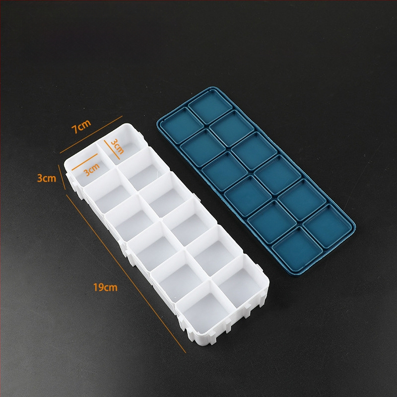 Box na farby pre študentov (Soft-Cover séria) — plastový, obdĺžnikový, 10/12/24/36 priehradiek, Xupeng