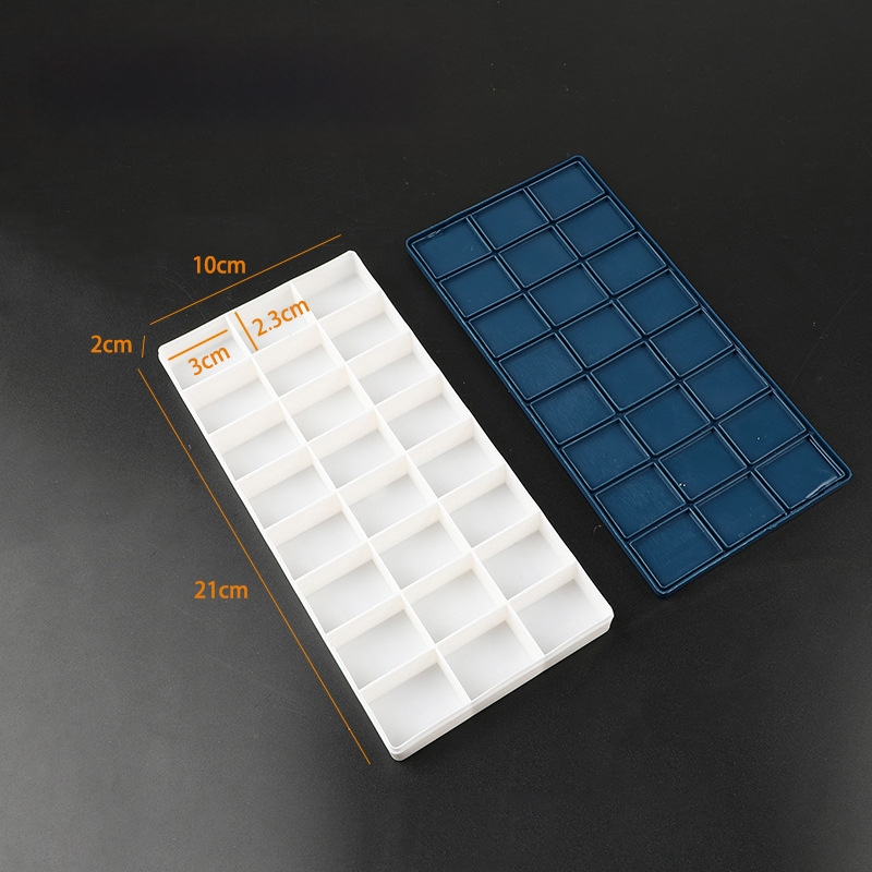 Box na farby pre študentov (Soft-Cover séria) — plastový, obdĺžnikový, 10/12/24/36 priehradiek, Xupeng