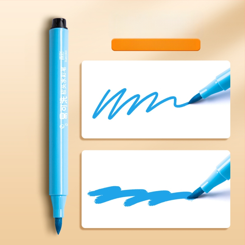 True Color akrüülmarker — pehme ots, akvarellistiil, korduvkasutatav pliiats lastele ja kooliprojektide jaoks