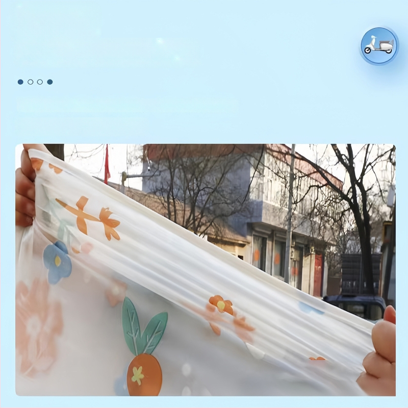 Elektro transporto dangtis - sutirštintas, permatomas, animacinio stiliaus, atsparus vandeniui