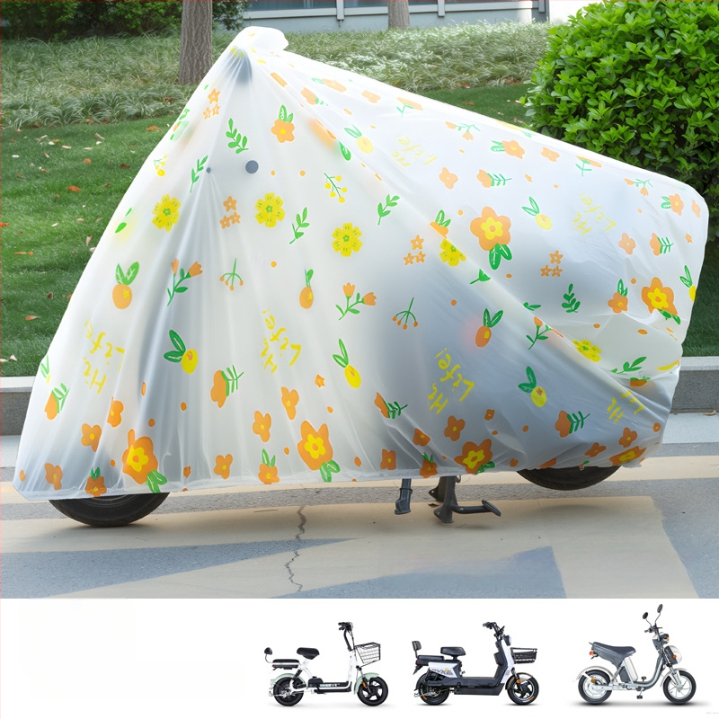 Elektro transporto dangtis - sutirštintas, permatomas, animacinio stiliaus, atsparus vandeniui