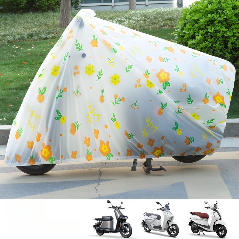 Elektro transporto dangtis - sutirštintas, permatomas, animacinio stiliaus, atsparus vandeniui