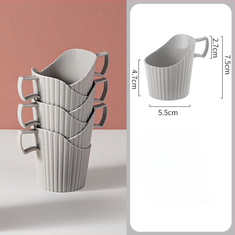 Defu plastikinis puodelio laikiklis, kinų stiliaus, paprastas dizainas, šilumos izoliacija, pakuotė 96 vnt