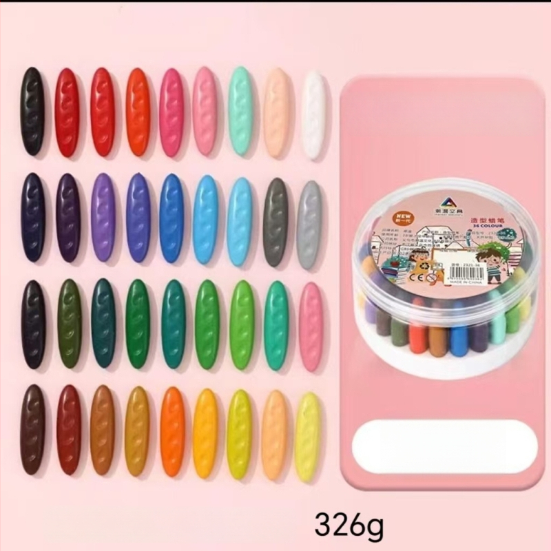 Laste plastist kriidid graffiti joonistamiseks, pähkli-kujuline kuju, ovaalne korpus, Kriidid seeria, logotipi trükkimine, kohandamine saadaval