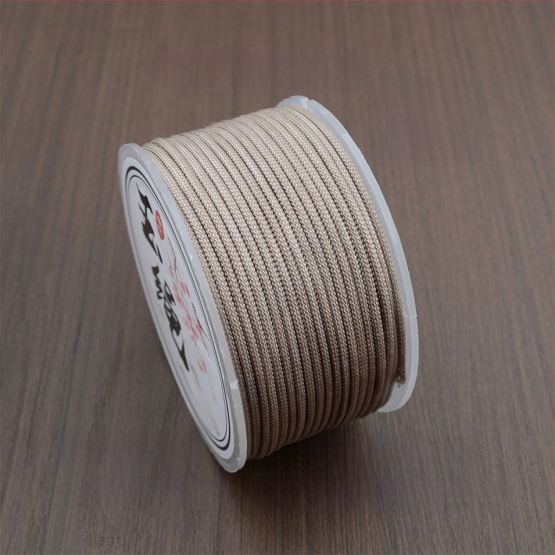 Jade Rope 2m käsitsi kootud ümmargune köis käevõrude ja ripatside jaoks, matt viimistlus, tagastamise muster, lihtne stiil