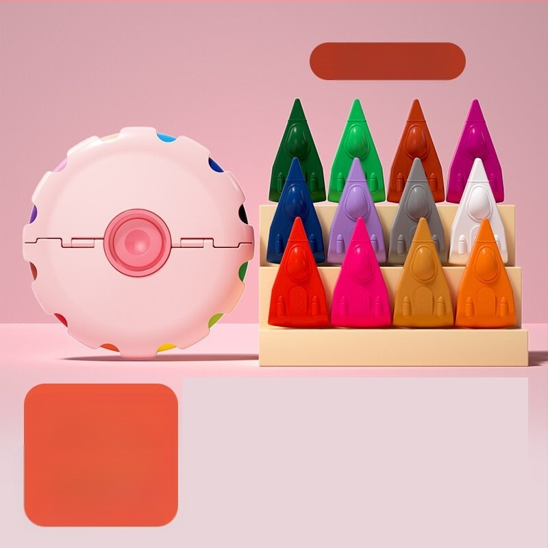 Laste pestavad, vees lahustuvad joonistamispulgad – õhuke ots, plastikust korpus, mudel M5007/M5006, kustutatavad