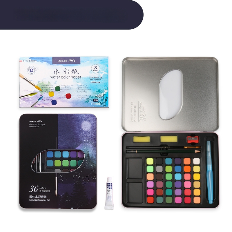 Giorgione akvarellvärvi komplekt, karbis, gouache maaliks, maht 506