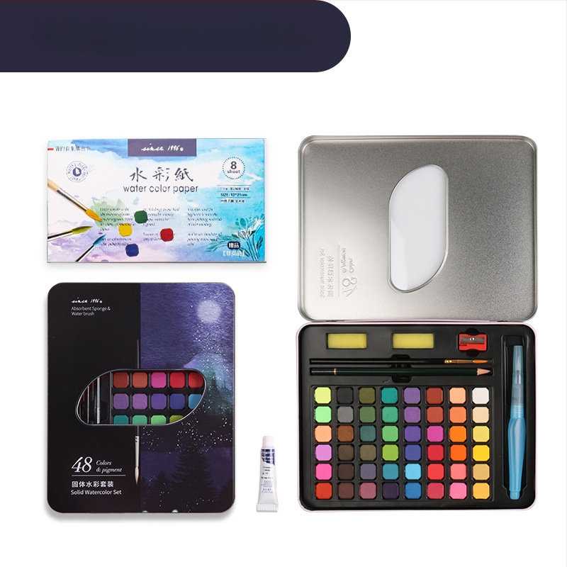 Giorgione akvarellvärvi komplekt, karbis, gouache maaliks, maht 506