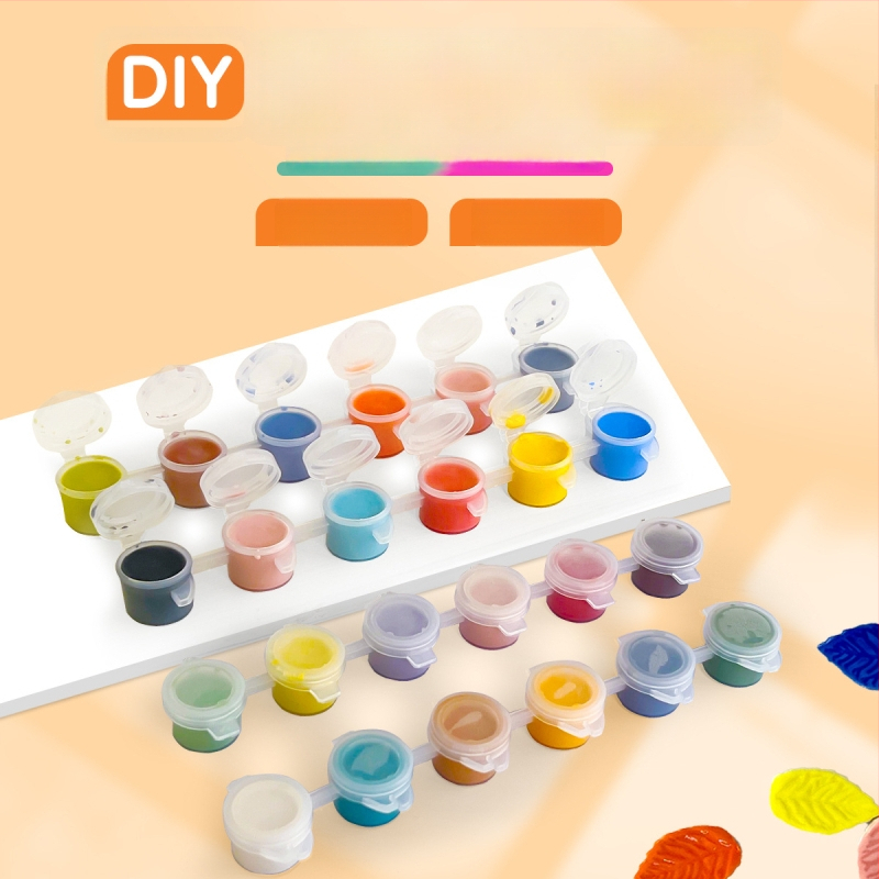 Alglazuuriga keramikapigmendi ribad – mineraalpigmentid, keskmise temperatuuriga glasuur, 3 ml per riba, 6 riba