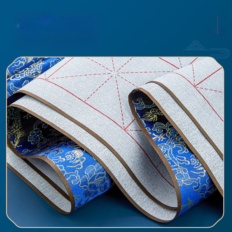 Kaligrafijos praktikos rinkinys vandens rašymo audiniui, greitai džiūstantis kopijų lapas su ryžių tinkleliu ir storesnis imitacinis ryžių popierius — įgaliotas privatus prekės ženklas