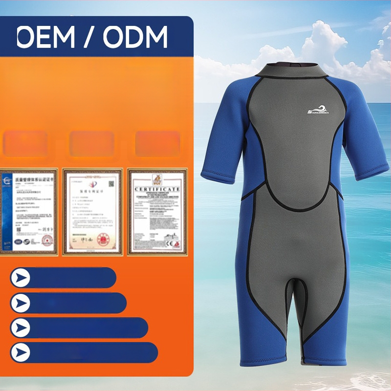 Vaikų be rankovių neopreno wetsuit visoms metų laikams, išlaiko šilumą, atsparus trintims, tinkamas kajakams baltojo vandens ir nardymui