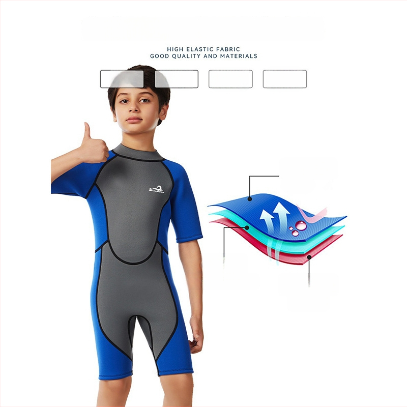 Vaikų be rankovių neopreno wetsuit visoms metų laikams, išlaiko šilumą, atsparus trintims, tinkamas kajakams baltojo vandens ir nardymui