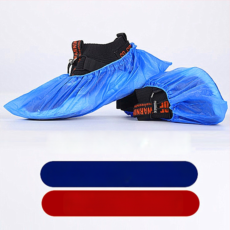 PE materjalist veekindel jalatsikaitse filmi automaatsete jalatsikaitse masinatega, koos T-lukuga, ühekordne kasutus