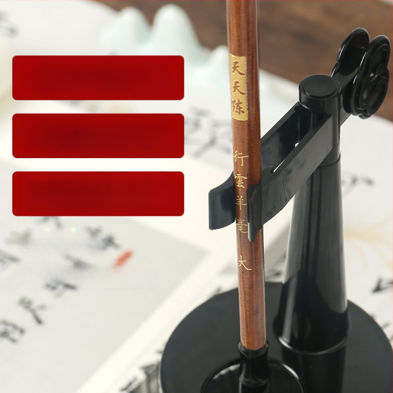 Daugiafunkcinis vienkartinis rašiklio laikiklis su anti-džiovinimo šepetėliu, drėkinanti rašiklis, kišenė su kilpa — plastikas, modelis 11, prekė: Tt/daily practice, logotipo spausdinimas, pritaikymas