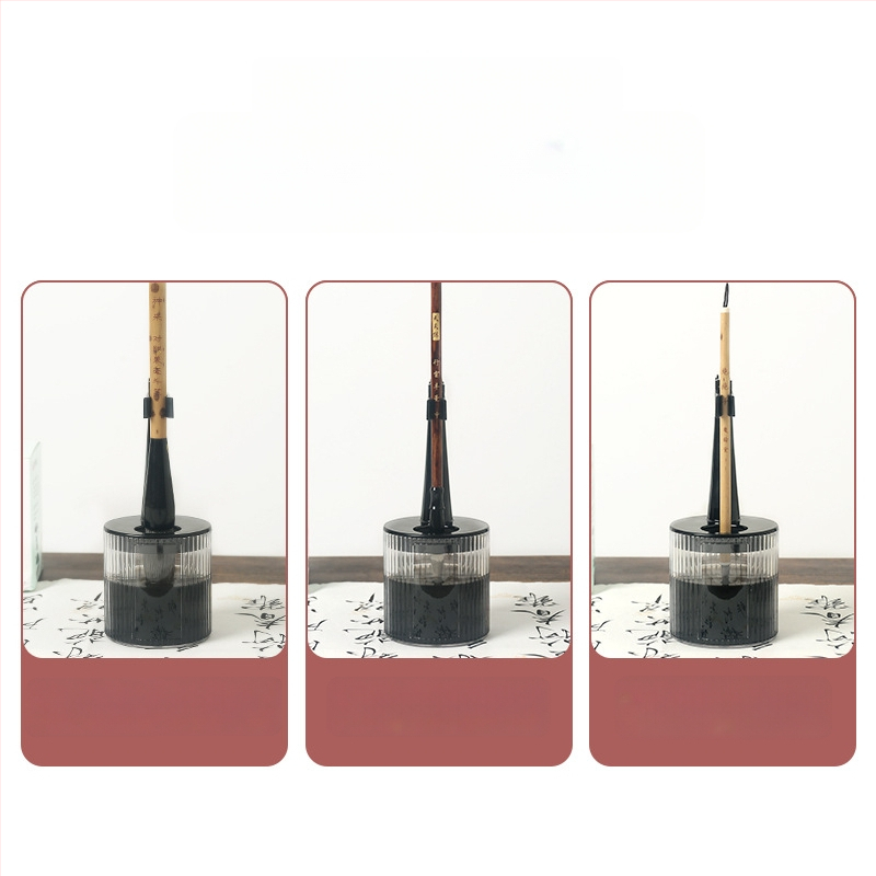 Daugiafunkcinis vienkartinis rašiklio laikiklis su anti-džiovinimo šepetėliu, drėkinanti rašiklis, kišenė su kilpa — plastikas, modelis 11, prekė: Tt/daily practice, logotipo spausdinimas, pritaikymas