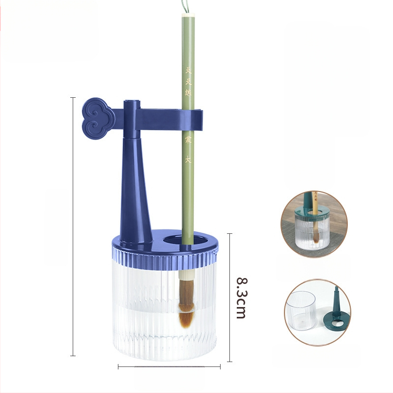 Daugiafunkcinis vienkartinis rašiklio laikiklis su anti-džiovinimo šepetėliu, drėkinanti rašiklis, kišenė su kilpa — plastikas, modelis 11, prekė: Tt/daily practice, logotipo spausdinimas, pritaikymas
