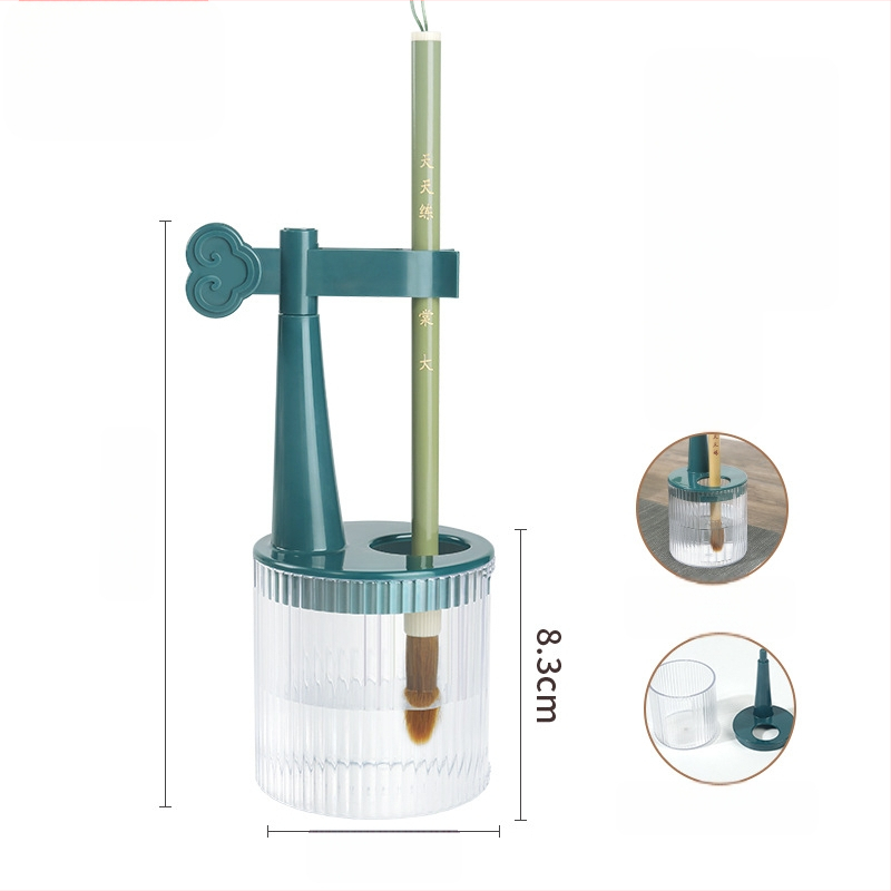 Daugiafunkcinis vienkartinis rašiklio laikiklis su anti-džiovinimo šepetėliu, drėkinanti rašiklis, kišenė su kilpa — plastikas, modelis 11, prekė: Tt/daily practice, logotipo spausdinimas, pritaikymas