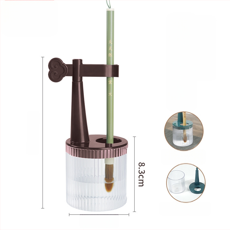 Daugiafunkcinis vienkartinis rašiklio laikiklis su anti-džiovinimo šepetėliu, drėkinanti rašiklis, kišenė su kilpa — plastikas, modelis 11, prekė: Tt/daily practice, logotipo spausdinimas, pritaikymas