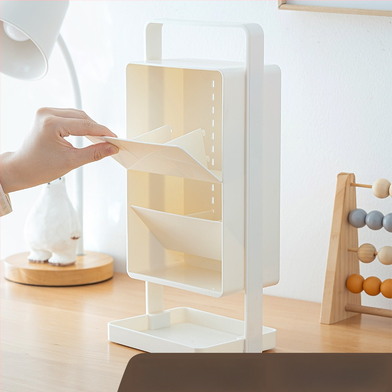 SD-3886 Ruutja plastist kirjutusvahendi hoidja kaldu läbipaistva disainiga – Suur maht, Mitmekülgne lauaorganisaator, Logo trükkimine, Kohandamine