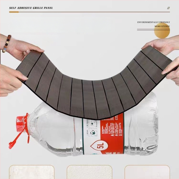 PET materjalist 3D puidust tekstuuriga seina kleebis, ise-kleepuv, veekindel ja niiskuskindel, 1 tk, sobib elutoa ja kontori interjööri jaoks