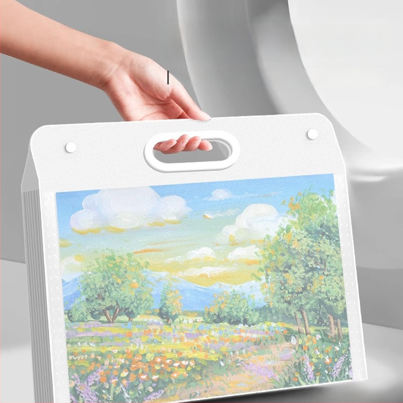 Meno darbų laikymo albumas, iš plastiko, modelis LZ-DCHC, prekės ženklas Good, 4 puslapiai, logotipo spausdinimas: Taip