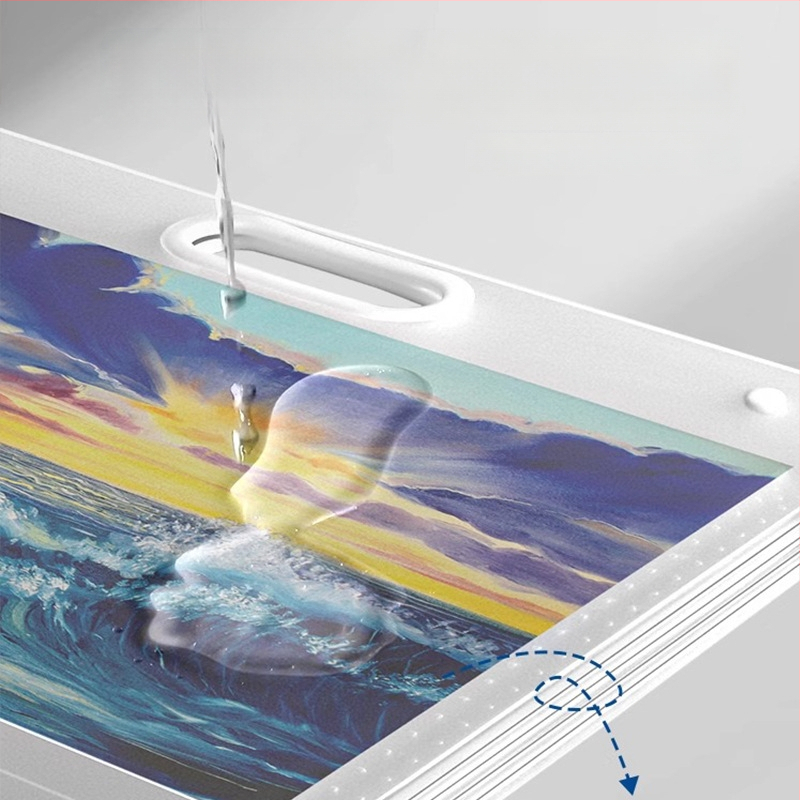 Meno darbų laikymo albumas, iš plastiko, modelis LZ-DCHC, prekės ženklas Good, 4 puslapiai, logotipo spausdinimas: Taip