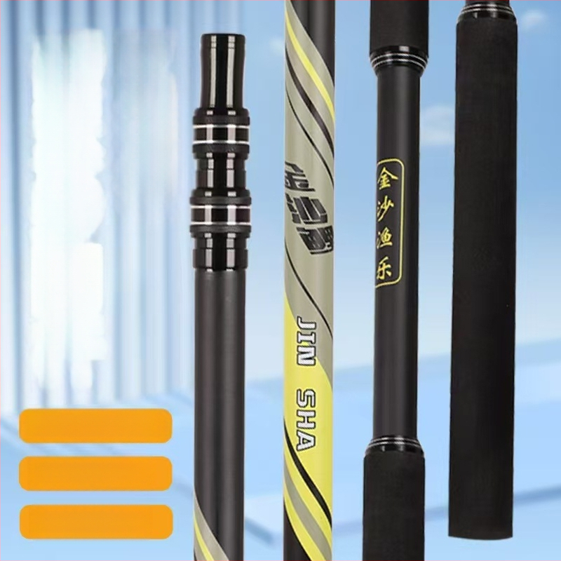 Süsinikust kalastustoru võrguvars kahekordse haardega, reguleeritav pikkus