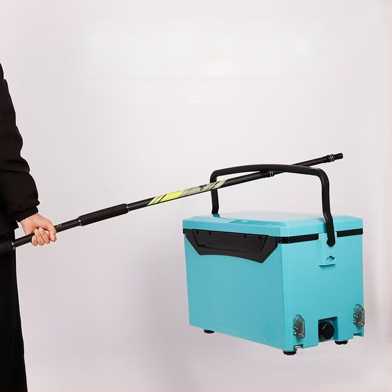 Süsinikust kalastustoru võrguvars kahekordse haardega, reguleeritav pikkus