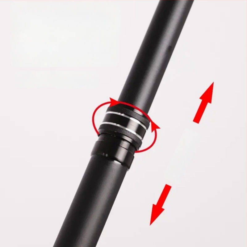 Süsinikust kalastustoru võrguvars kahekordse haardega, reguleeritav pikkus